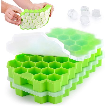 ZULAY KITCHEN Honeycomb Ice Cube Tray  Green ZULB086WPSDLV